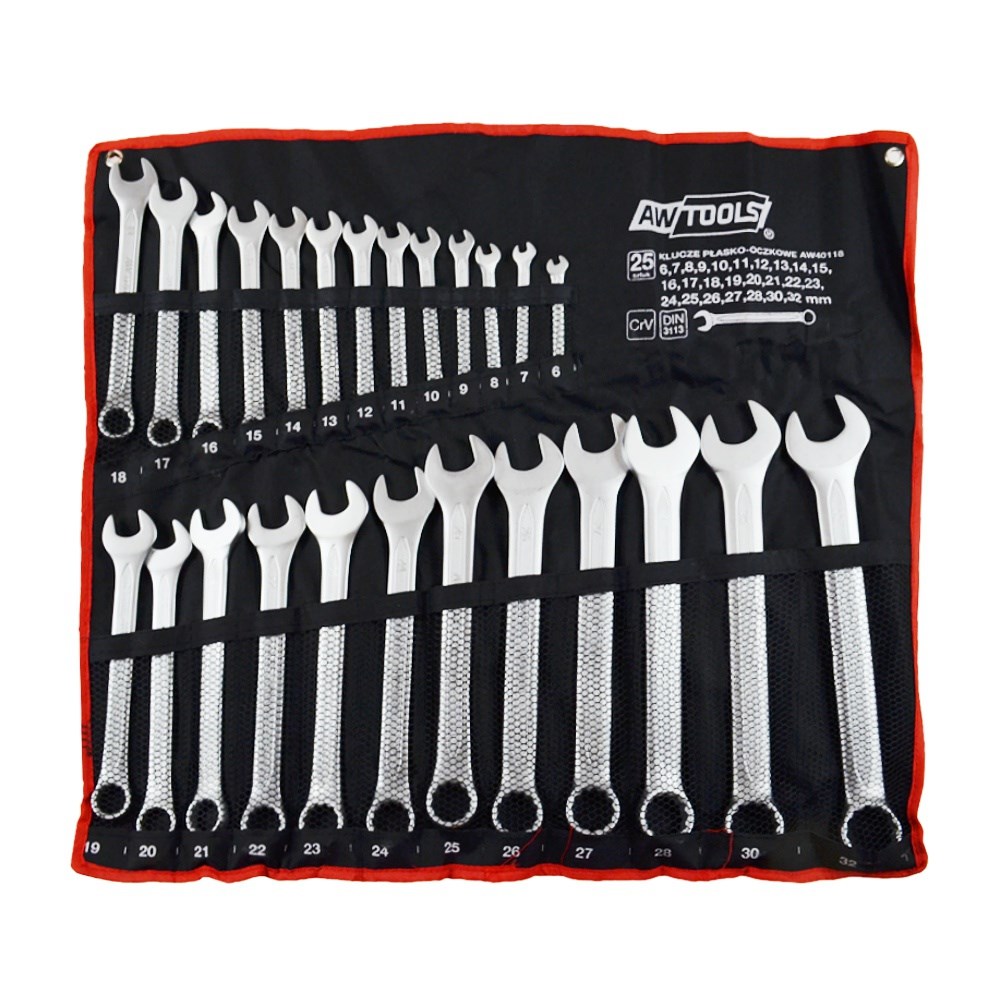 AWTOOLS  COMBINATION WRENCHES SET 25 pcs