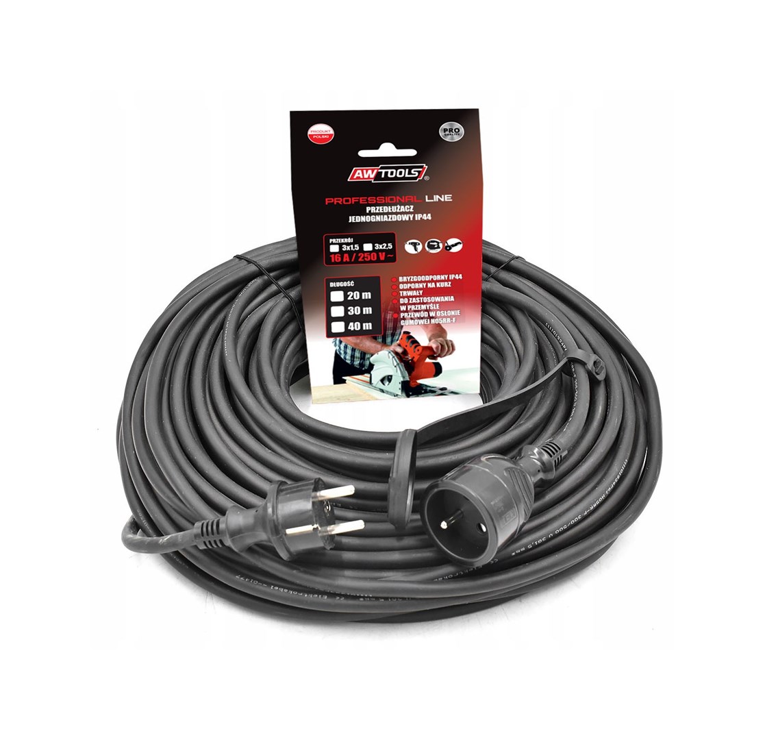 AWTOOLS PROFESSIONAL EXTENSION CABLE 20m 3x2