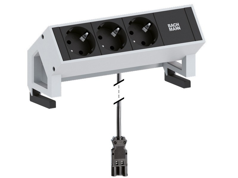 Bachmann Desk2 socket-outlet 3 x Type