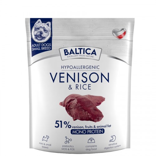 BALTICA  Nutraceutic Hypoallergenic Small breeds Venison