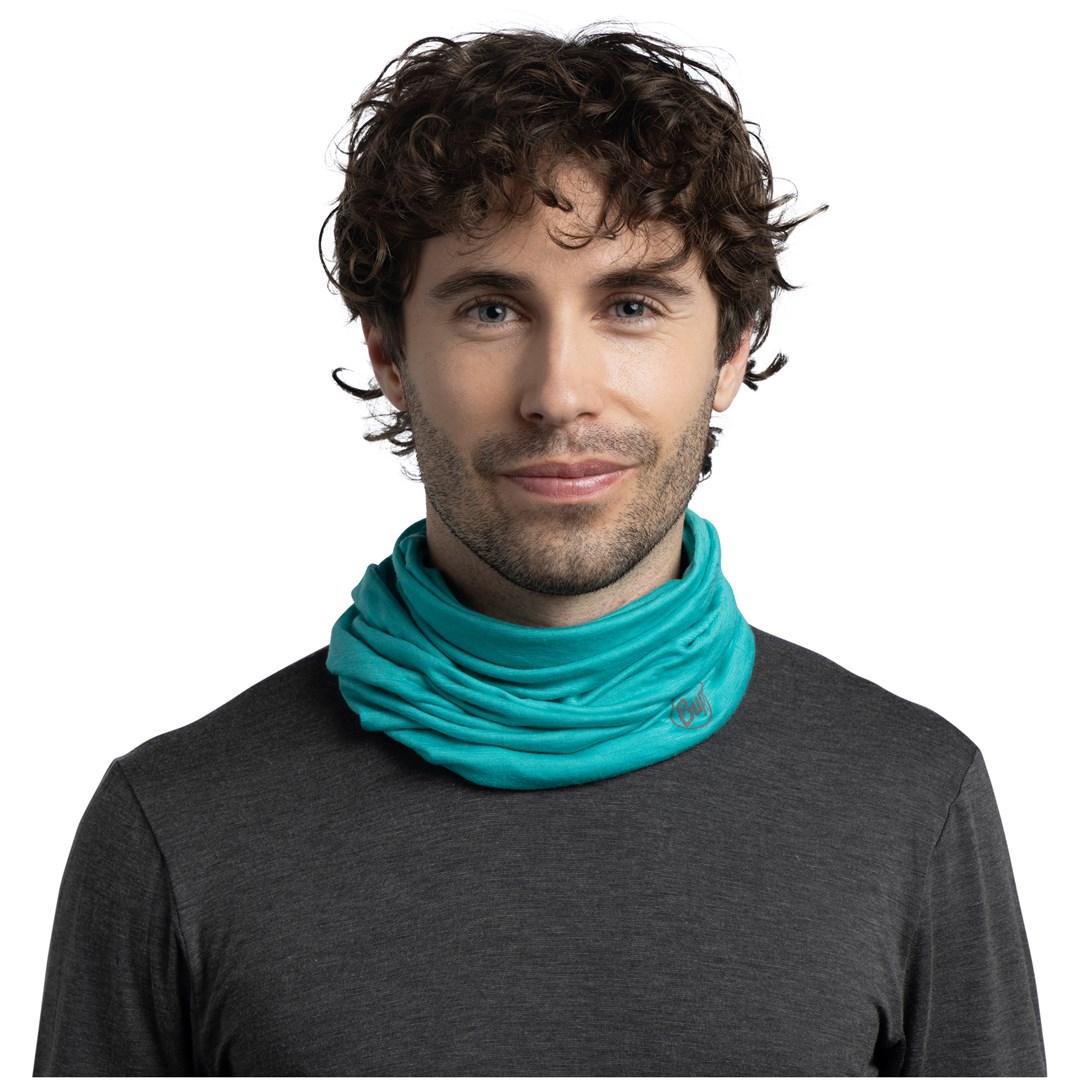 Buff Bandana  MERINO LIGHTWEIGHT SOLID SEA