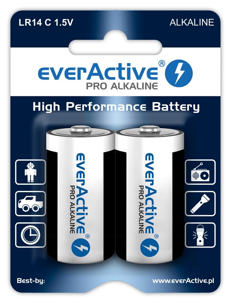 EverActive BATTERIES LR14/C PRO AL KALINE