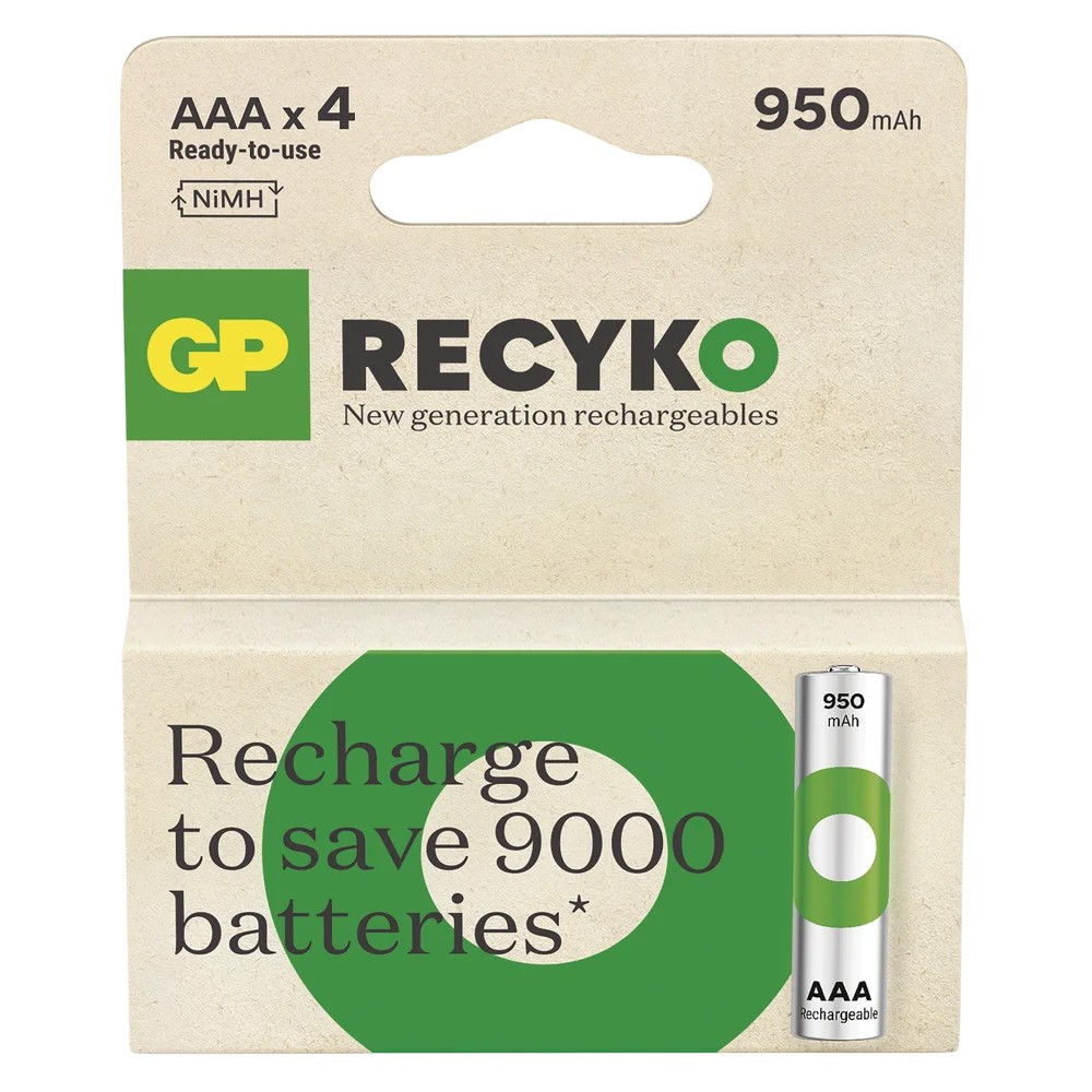 GP Battery  Batteries R03/AAA NI-MH 950mAh