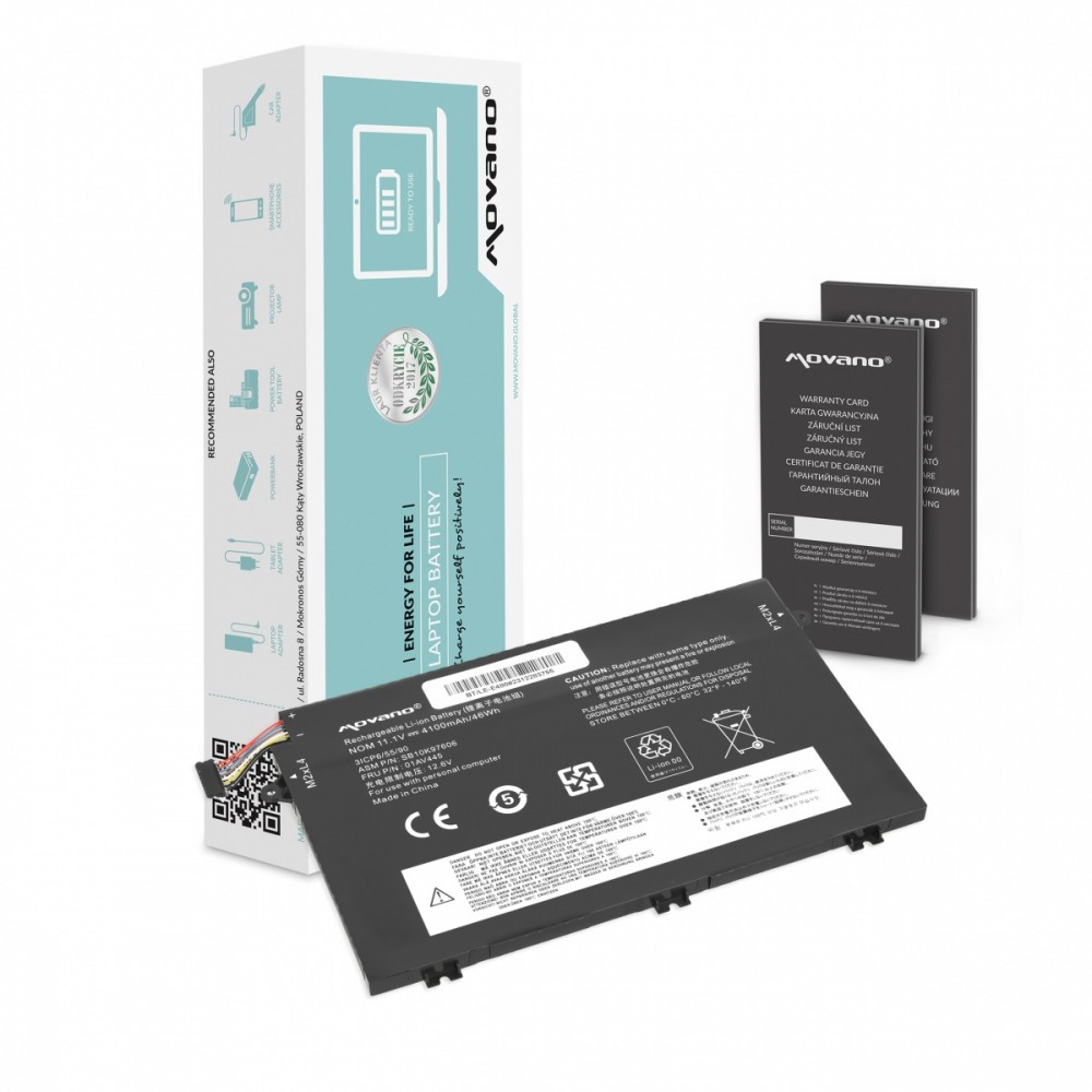 Movano  Battery 01AV445 for Lenovo ThinkPad