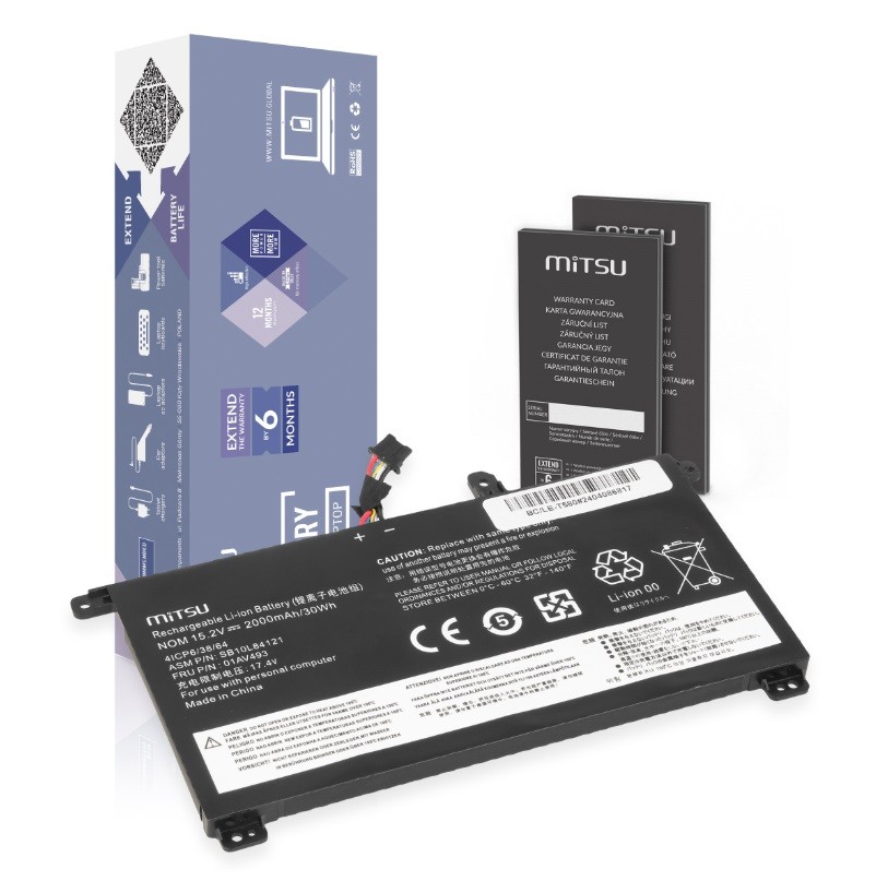 Mitsu  Battery 01AV493 for Lenovo ThinkPad
