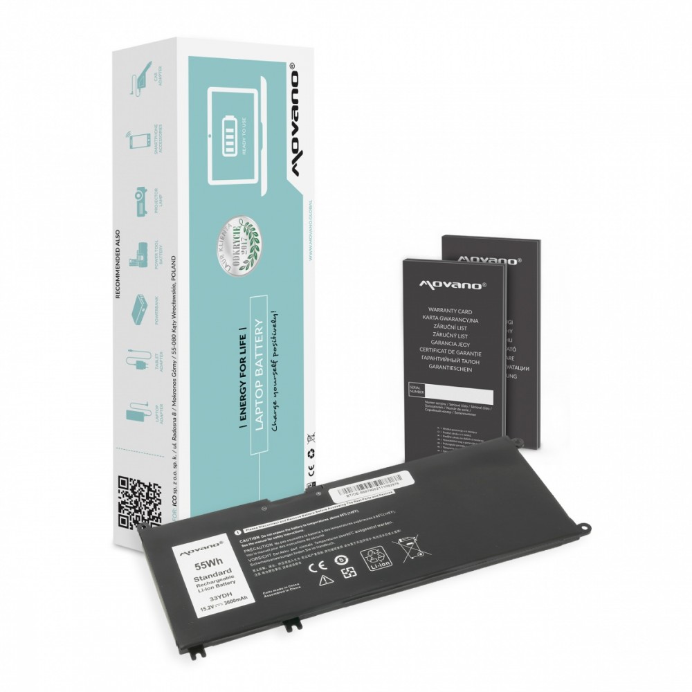 Movano Battery 33YDH for Dell Inspiron