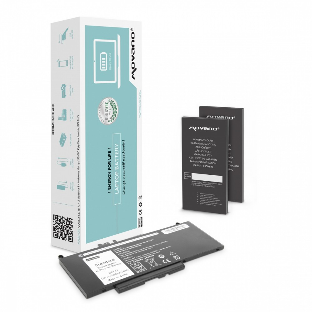 Movano  Battery 6MT4T 7V69Y K3JK9 for