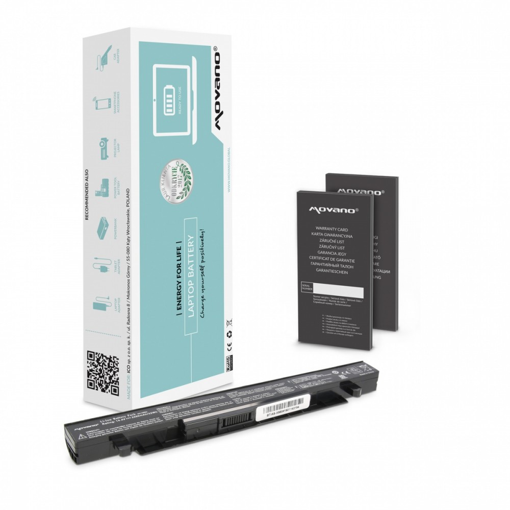 Movano Battery A41-X550A for Asus X550