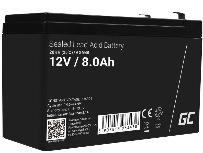 GREEN CELL  Battery AGM VRLA 12V