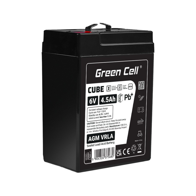 GREEN CELL Battery AGM VRLA 6V