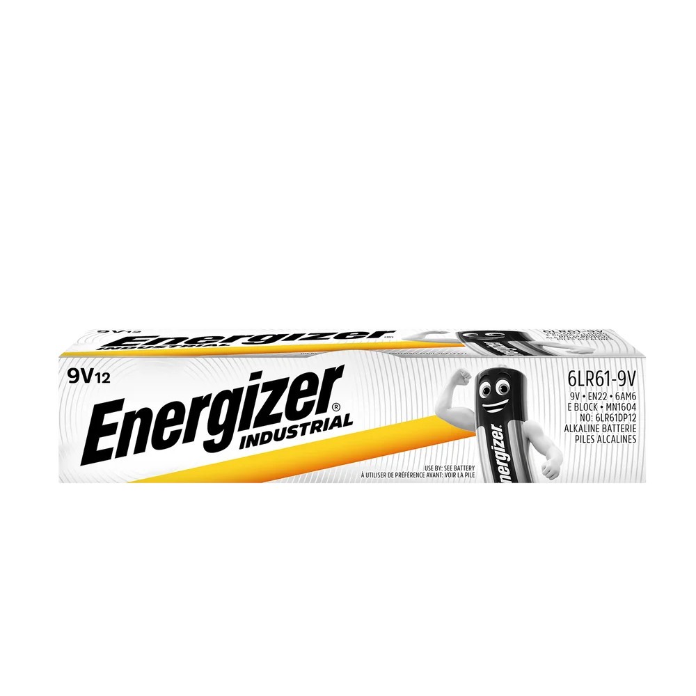 ENERGIZER  Battery Alkaline Industrial 9V /12pcs