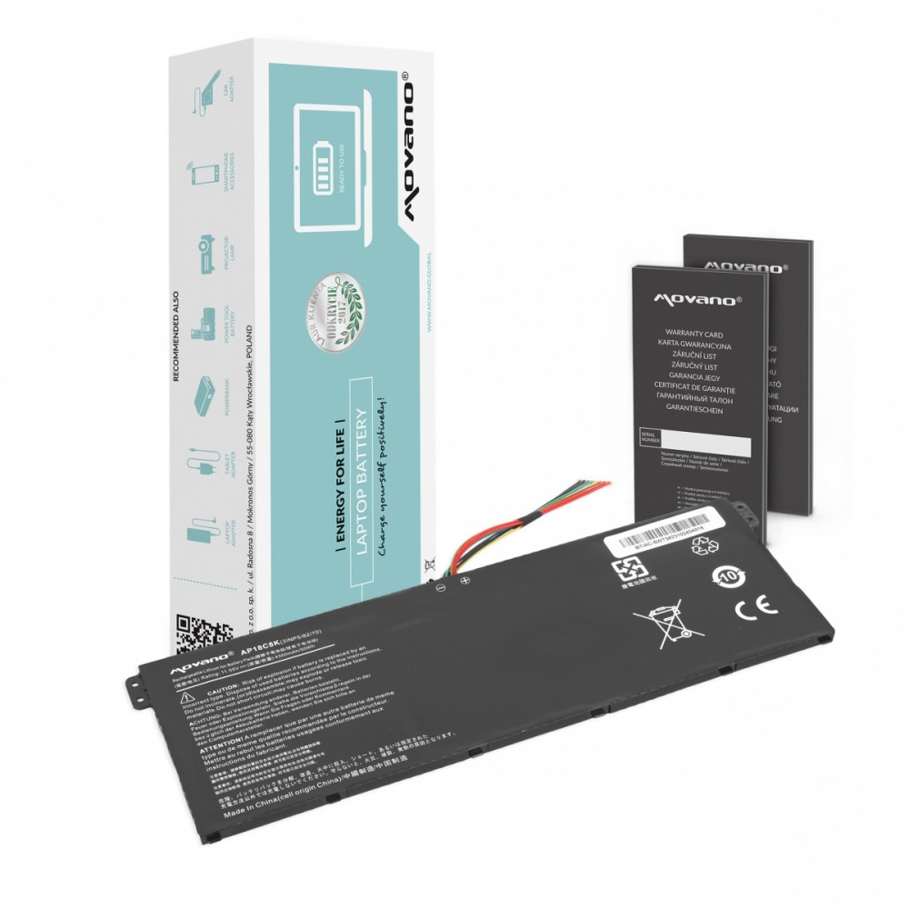 Movano Battery AP18C4K AP18C8K for Acer