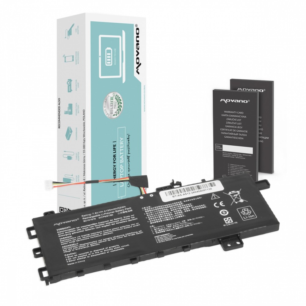 Movano  Battery B21N1818 for Asus Vivobook