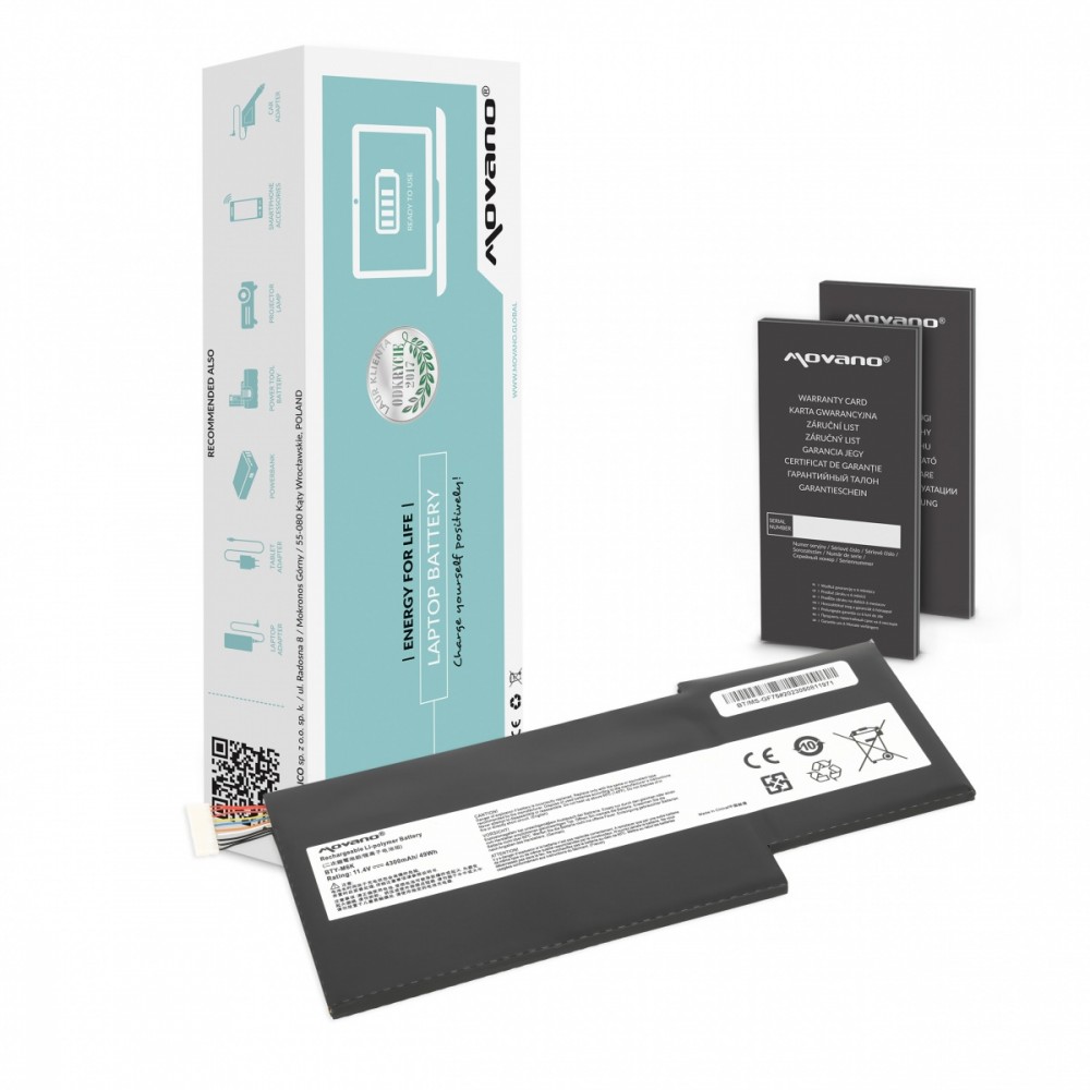 Movano  Battery BTY-M6K MS-17B4 for MSI