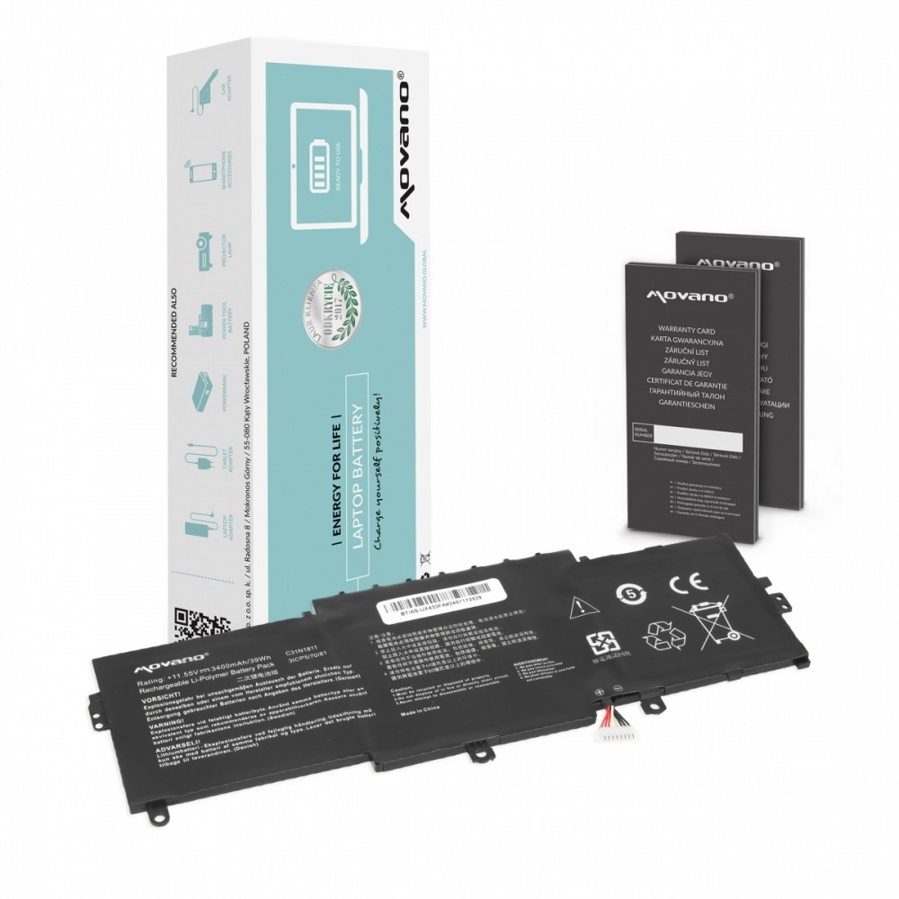 Movano  Battery C31N1811 for Asus ZenBook