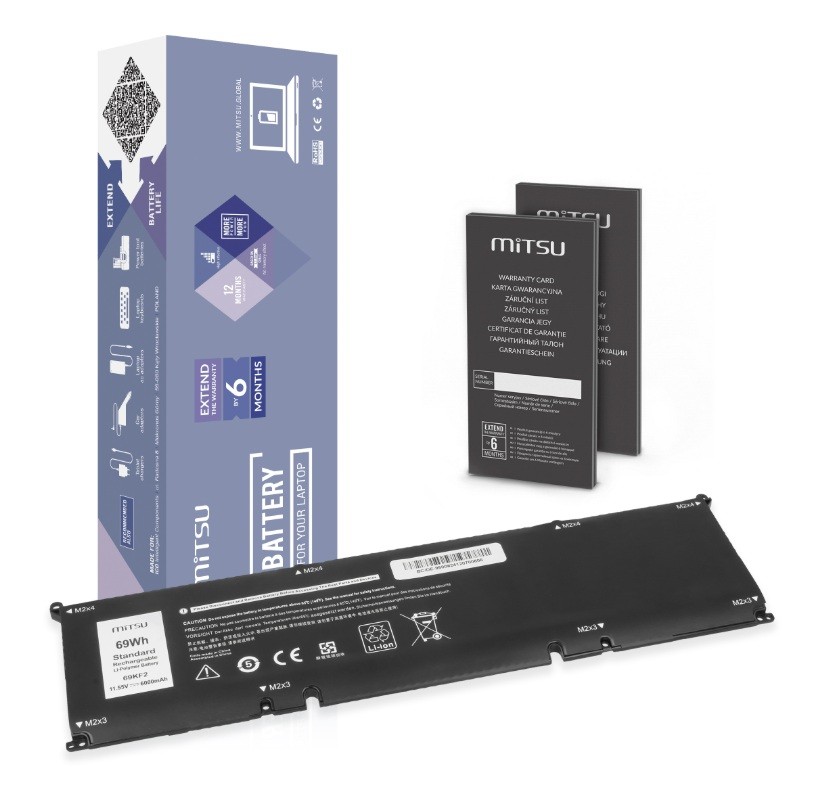 Mitsu Battery Dell Alienware precision 6000mAh