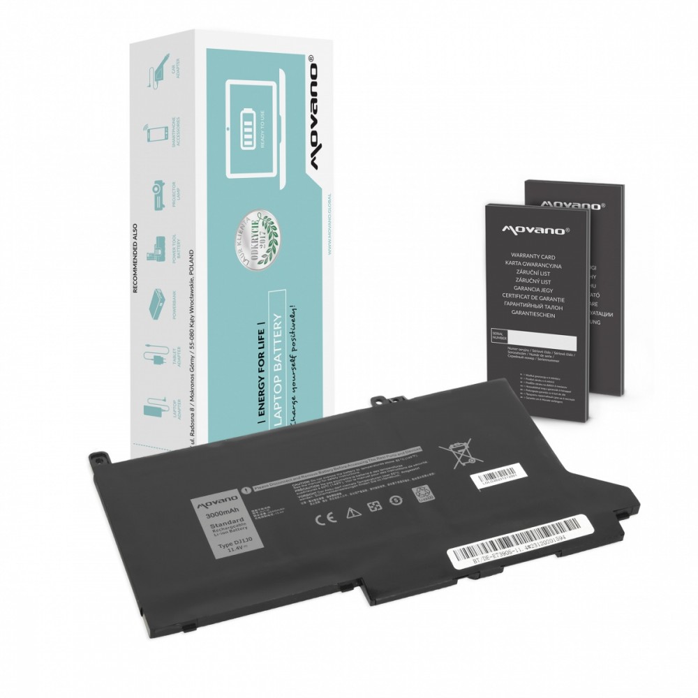Movano Battery DJ1J0 C27RW for Dell