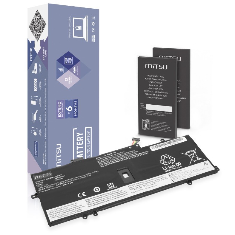 Mitsu Battery for Lenovo ThinkPad X1