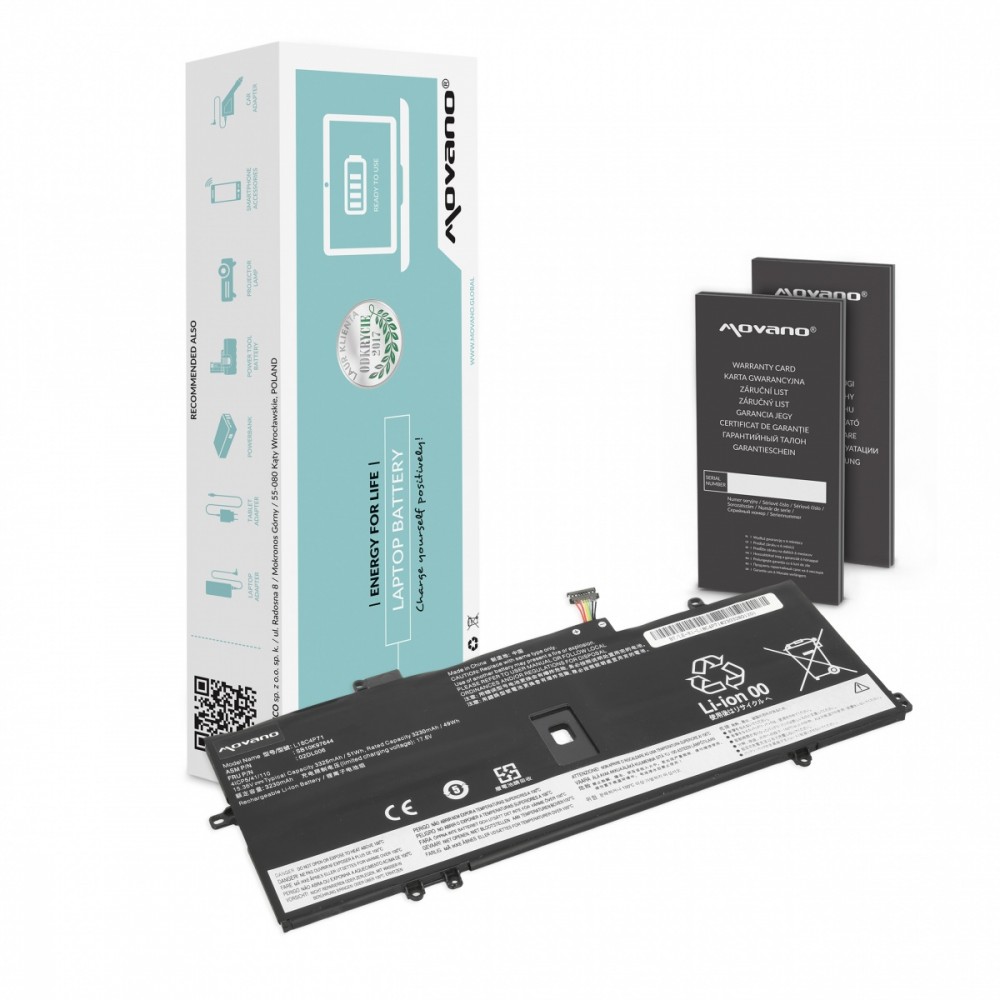 Movano Battery for Lenovo ThinkPad X1