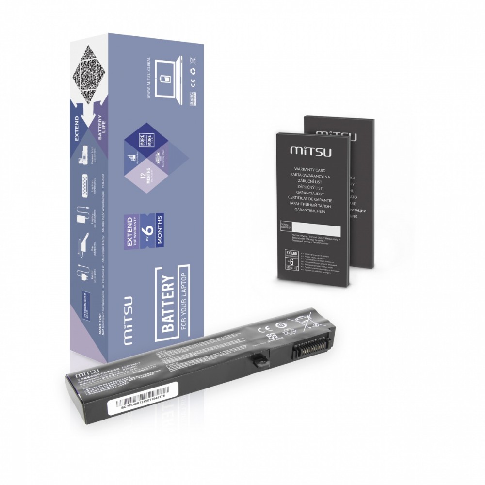 Mitsu  Battery for MSI GE72/GL72 4400mAh(48Wh)