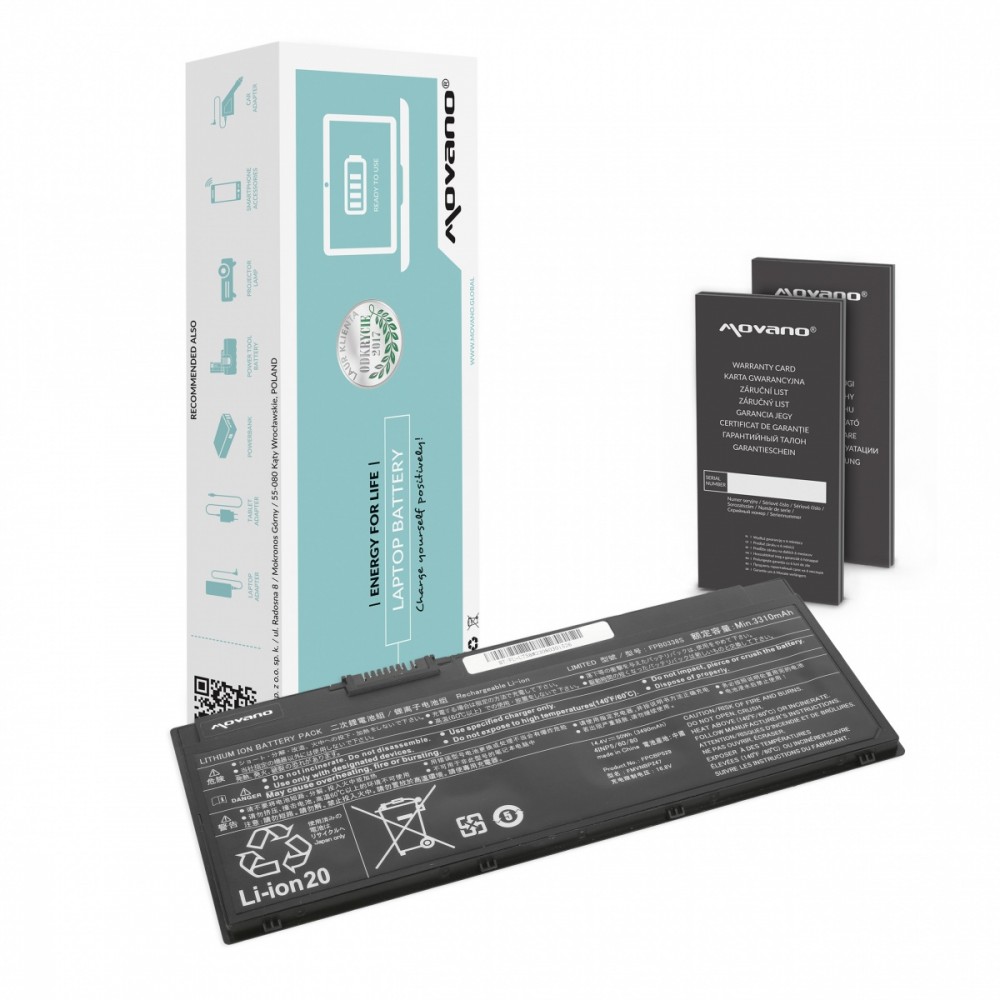 Movano  Battery FPB0338S for Fujitsu LifeBook