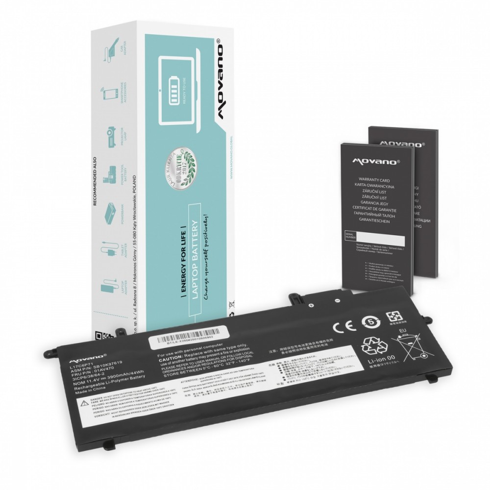 Movano  Battery L17C6P71 for Lenovo Thinkpad