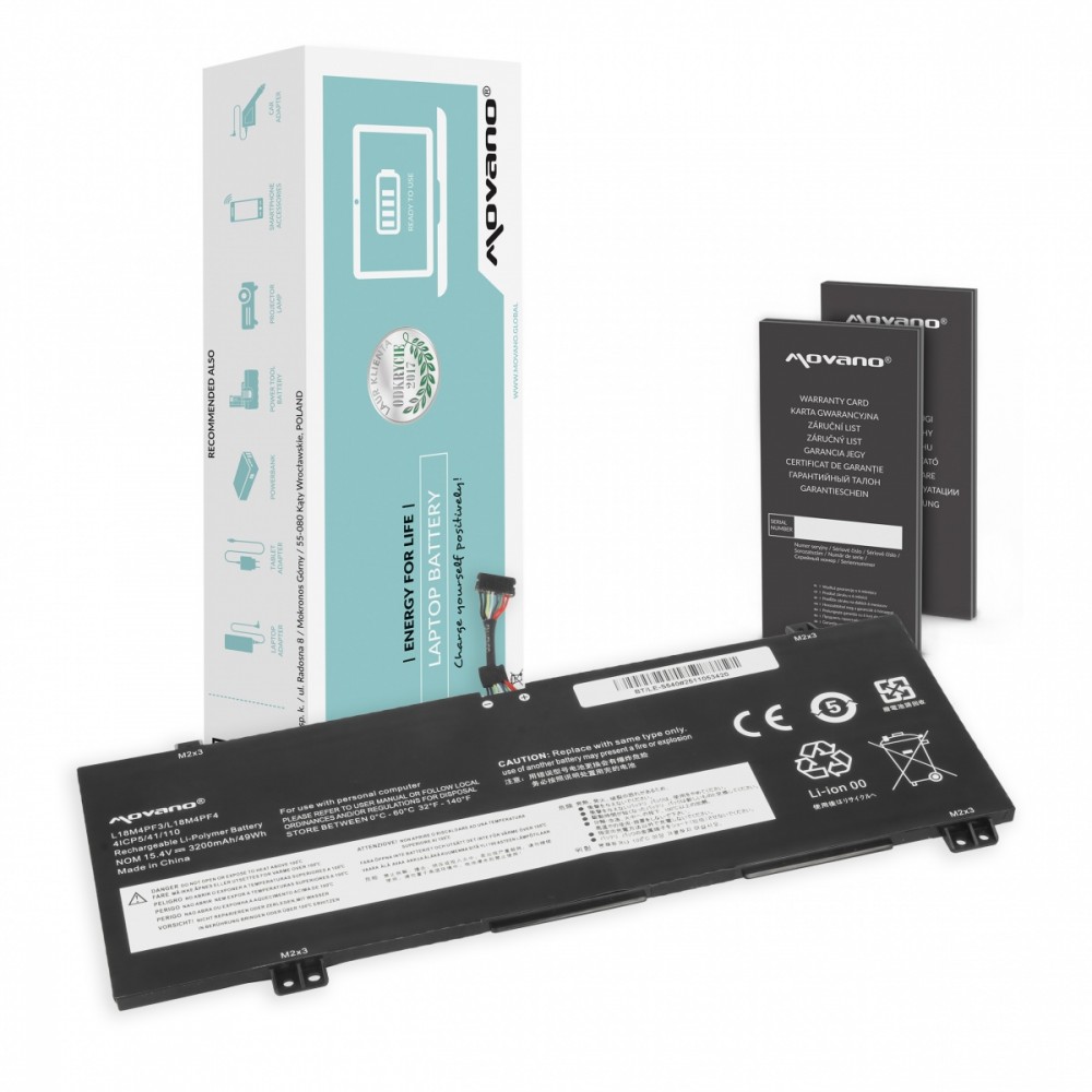 Movano  Battery L18M4PF3 L18C4PF4 for Lenovo