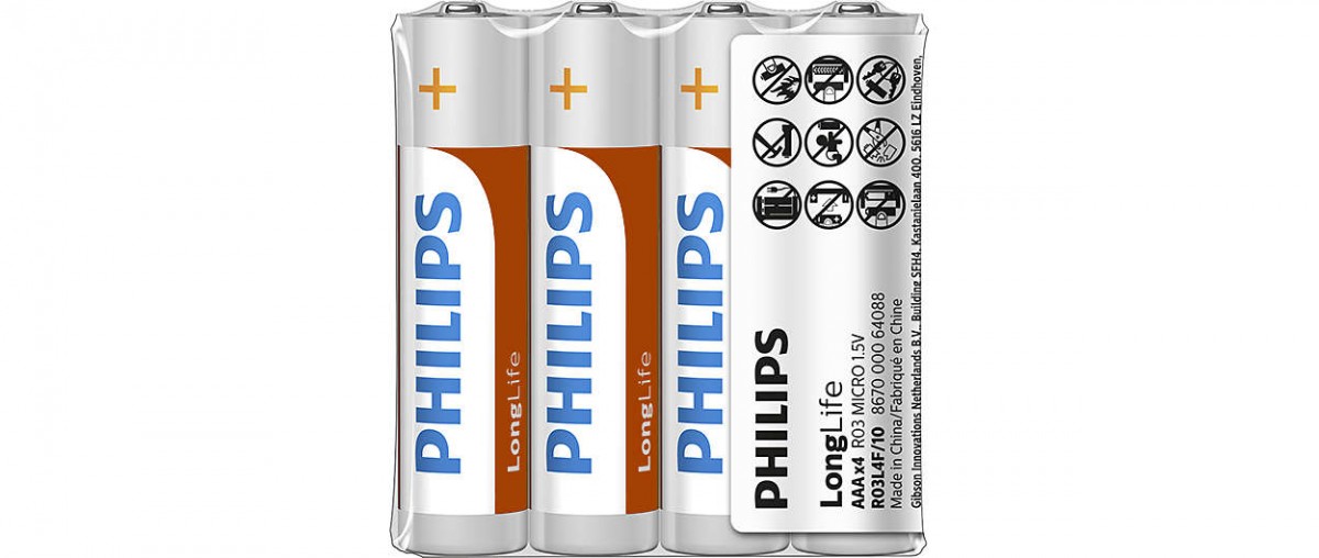 Philips  Battery R03 AAA LONGLIF E