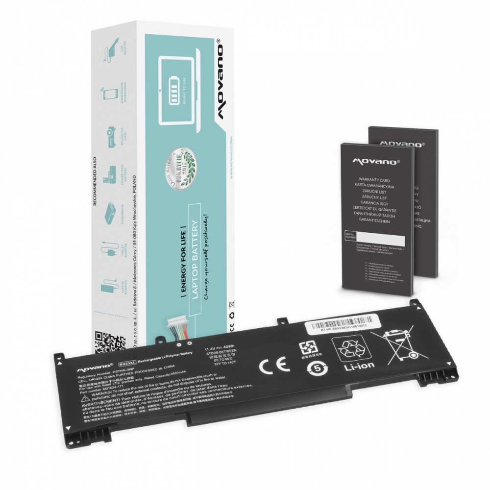Movano  Battery RH03XL for HP ProBook