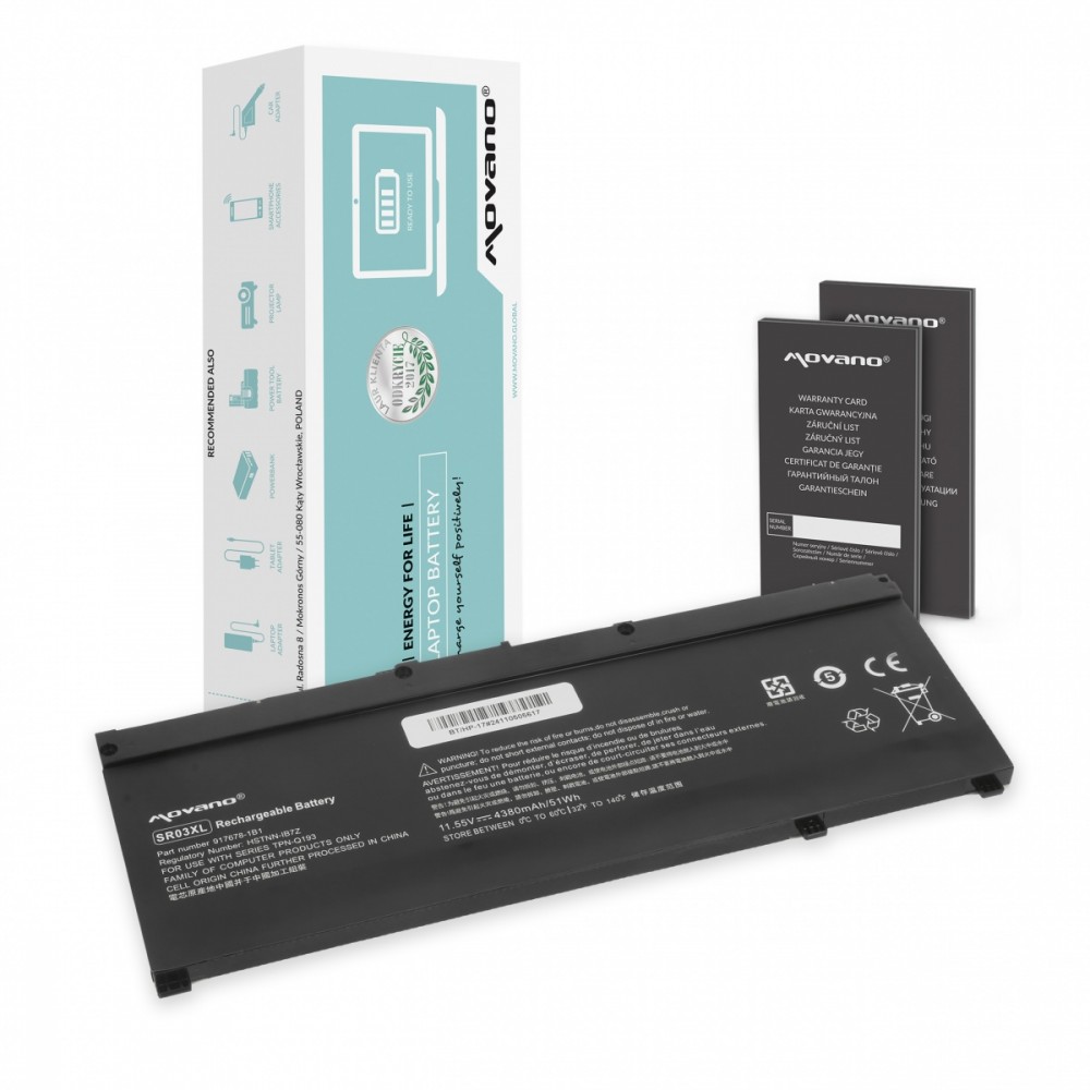 Movano  Battery SR03XL for HP Gaming