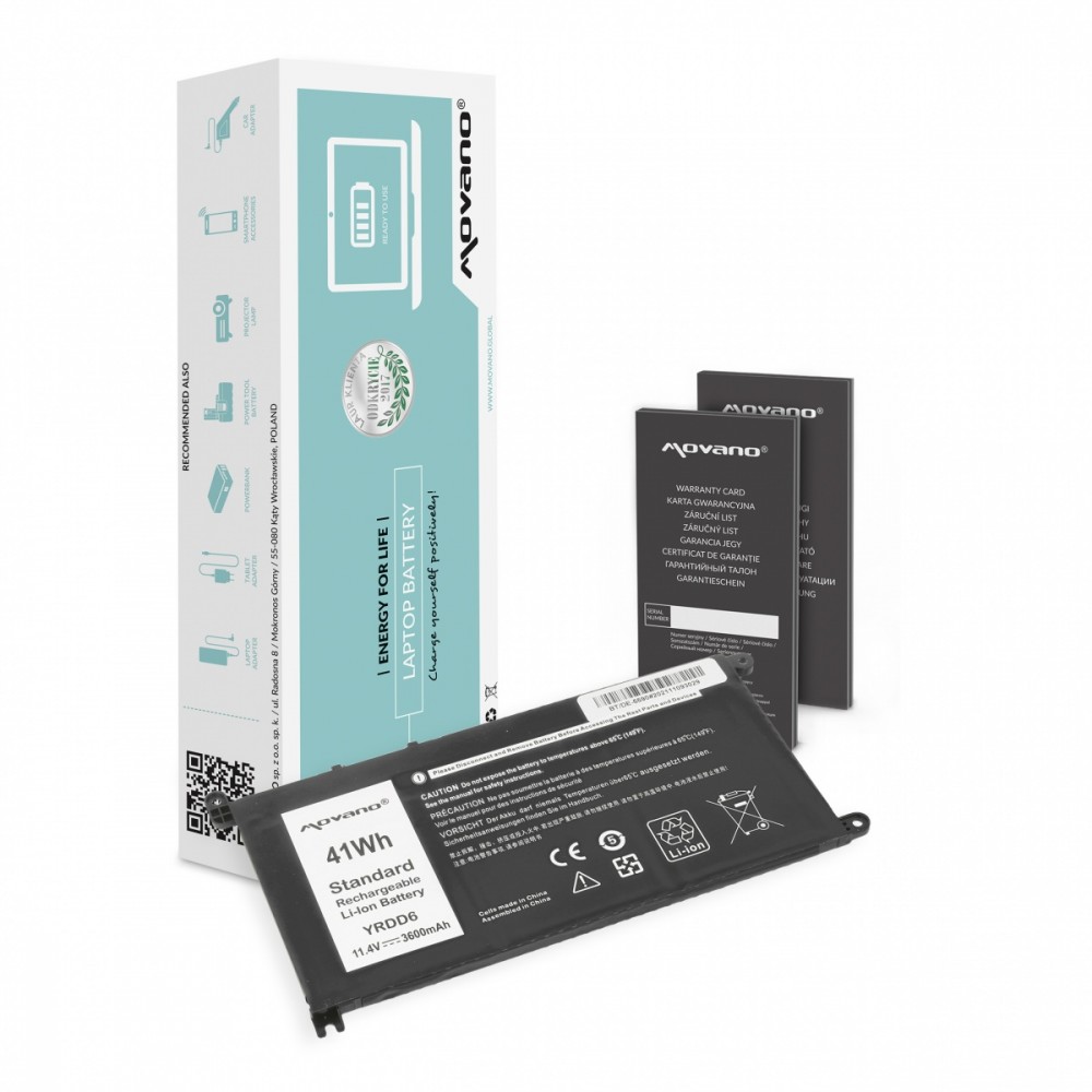 Movano  Battery YRDD6 for Dell Inspiron