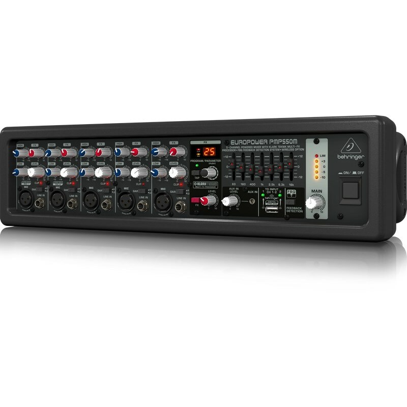 Behringer  PMP550M audio mixer 5 channels