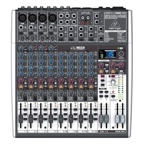 Behringer X1622USB audio mixer 16 channels
