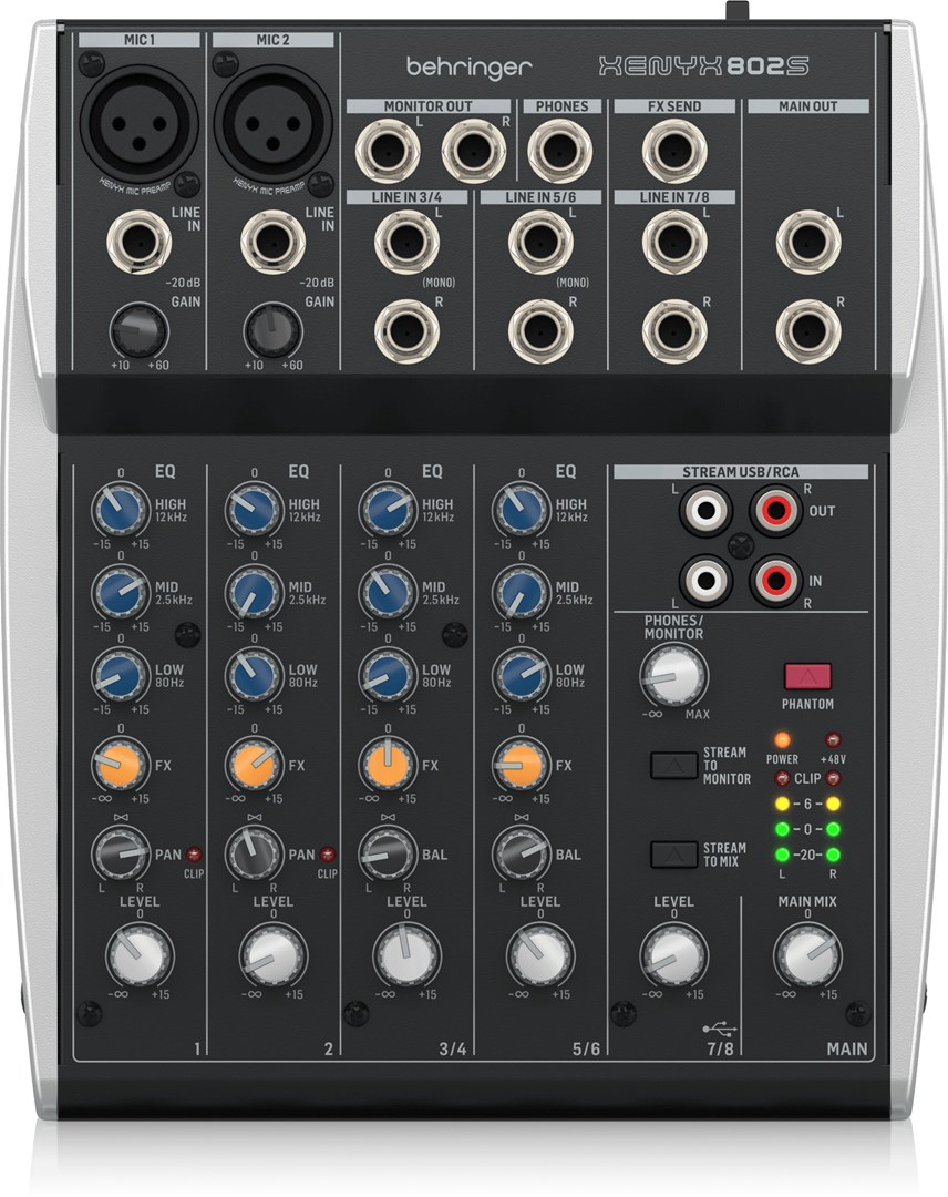 Behringer Xenyx 802S 2 channels Black