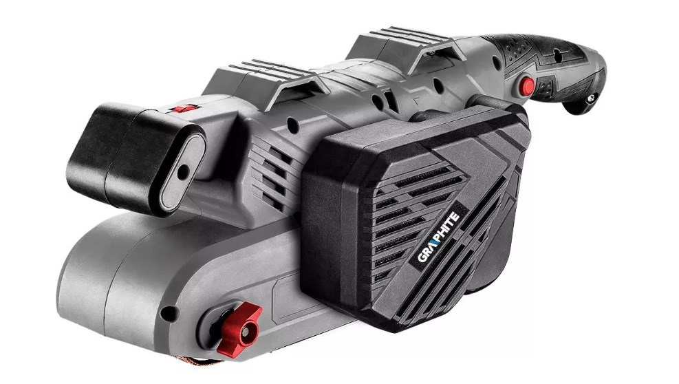 GRAPHITE Belt grinder 900W  75x533 mm