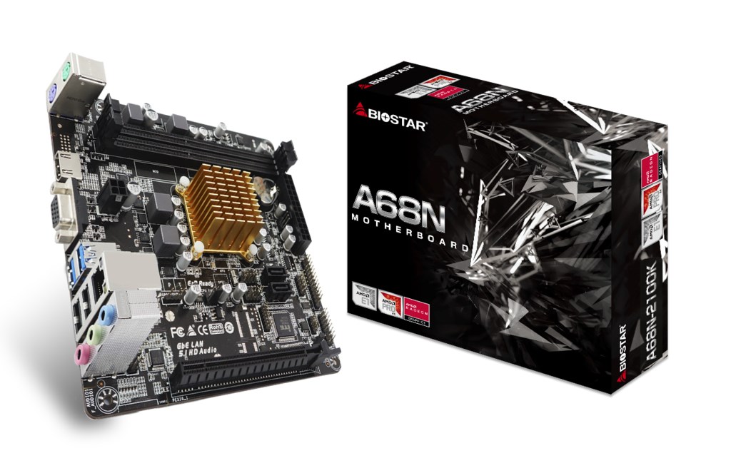 BIOSTAR  A68N-2100K motherboard mini ITX |