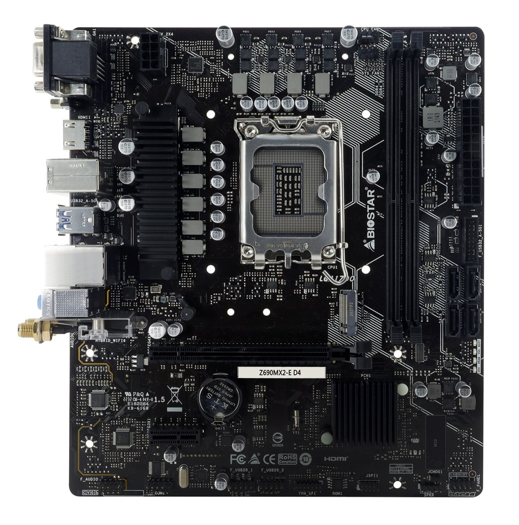 BIOSTAR Z690MX2-E D4 motherboard Intel Z690