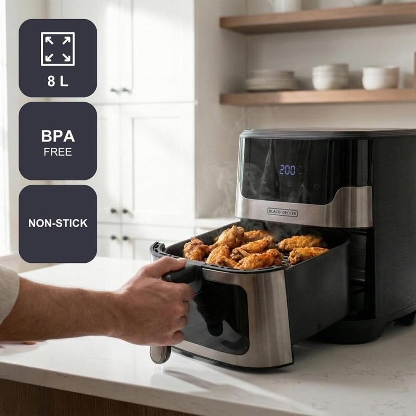 BLACK+DECKER  BXAF8001E 1700 W 8 L