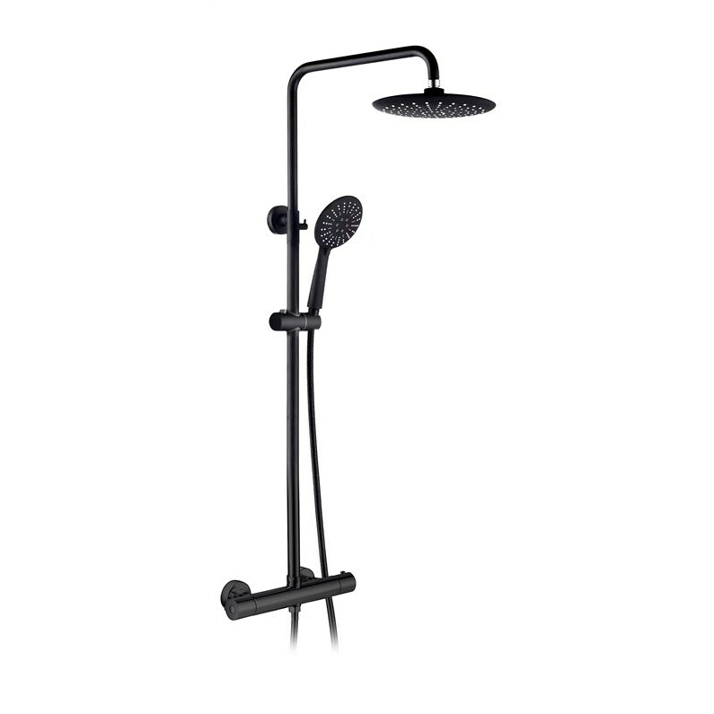 No name Black Thermo Shower Column