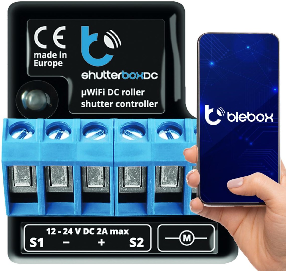Blebox shutterBoxDC v2 WiFi I/O module