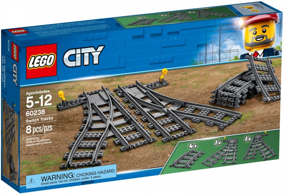 LEGO  Blocks City Switch Tracks |