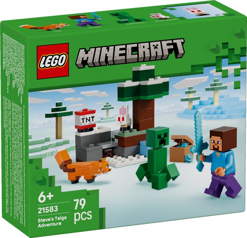 LEGO  Blocks Minecraft 21583 Steves Taiga