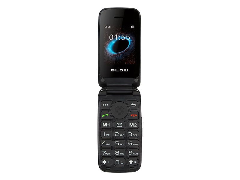 BLOW  Black Phone for Seniors with