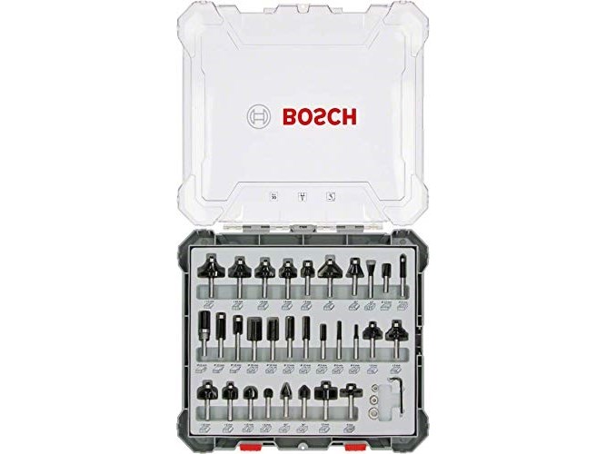 Bosch  Mixed Router Bit Sets, 30-Pieces