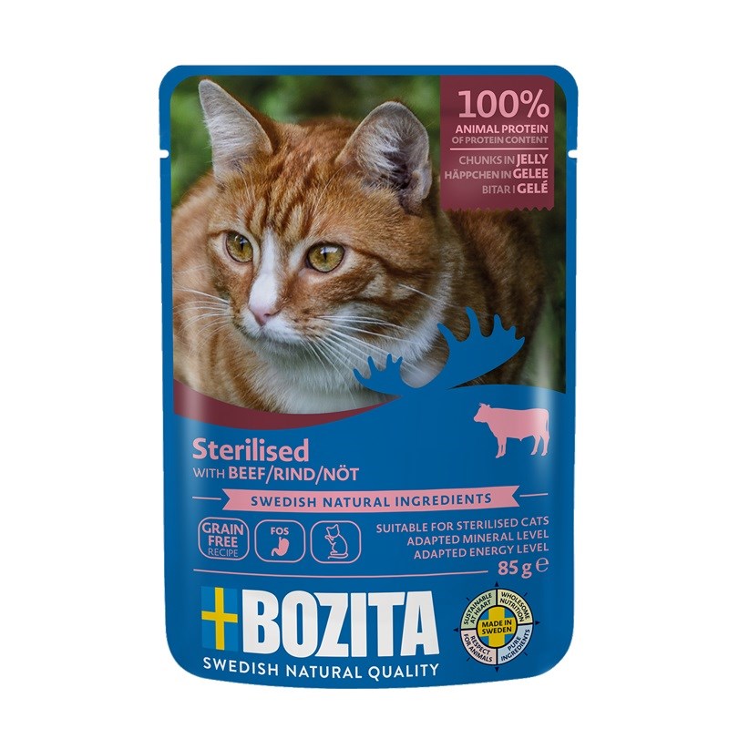 BOZITA sterilised beef jellied pieces -