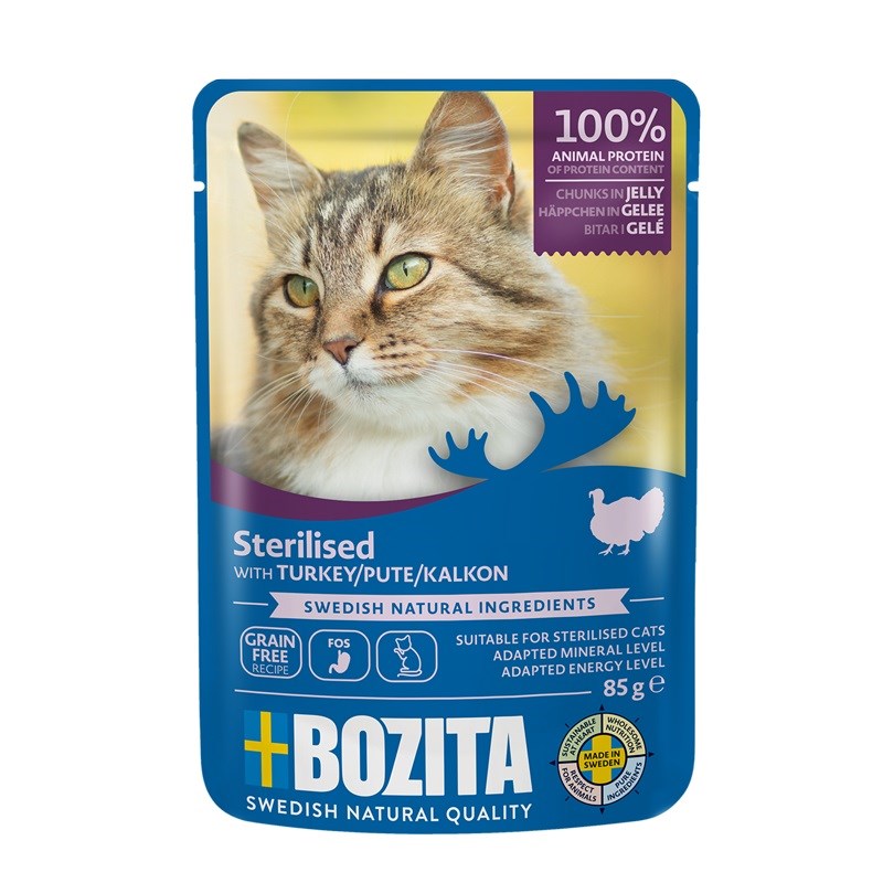 BOZITA sterilised pieces in jelly with