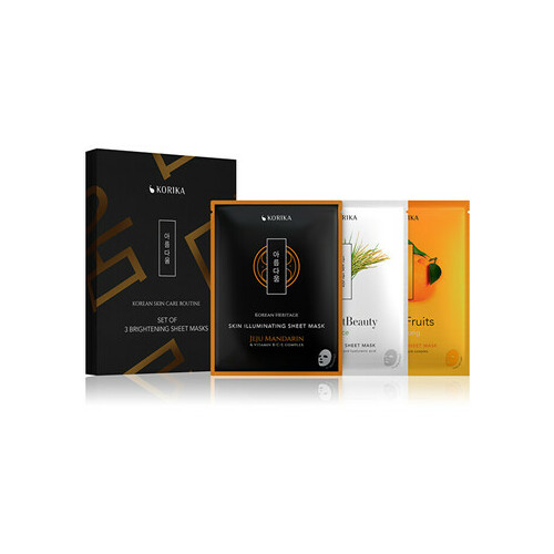 KORIKA Brightening Sheet Masks - Sada