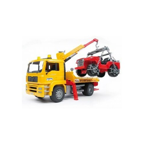 BRUDER  Tow truck with cross country
