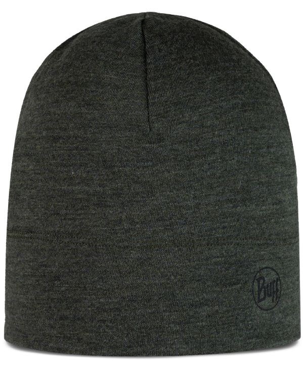 Buff MERINO MIDWEIGHT BEANIE SOLID BARK