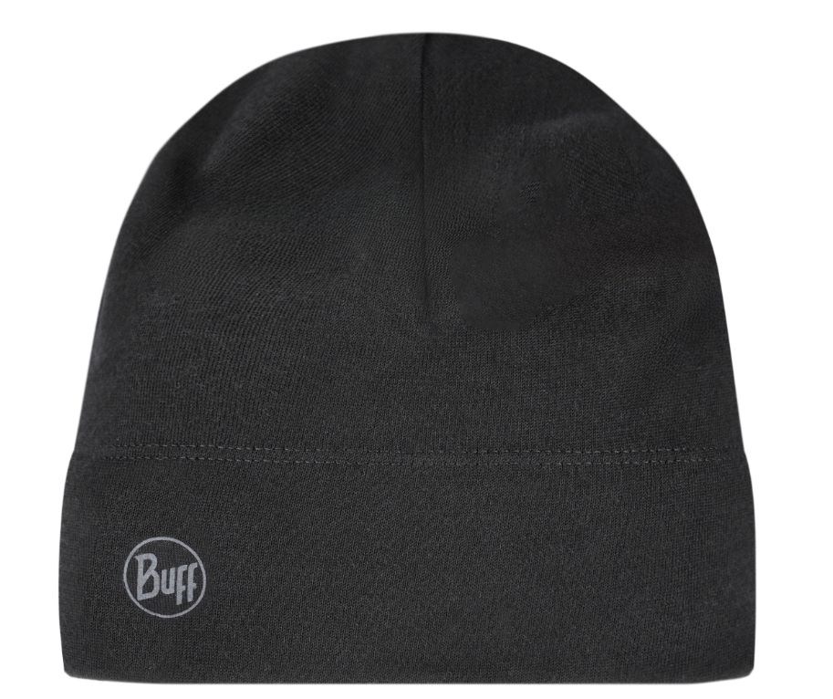 Buff MERINO MIDWEIGHT BEANIE SOLID BLACK